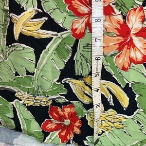 Vintage 80’s tropical floral in black. Large piece for dress making 59 x 129 404